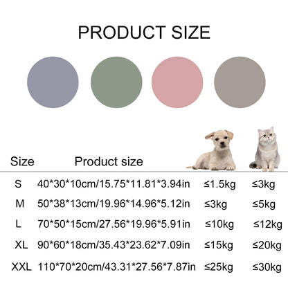 CozyPaws Organic Cotton Dog Bed- M-XXL